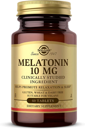 Solgar Melatonin 10Mg. 60 Tabletas - The Red Vitamin MX