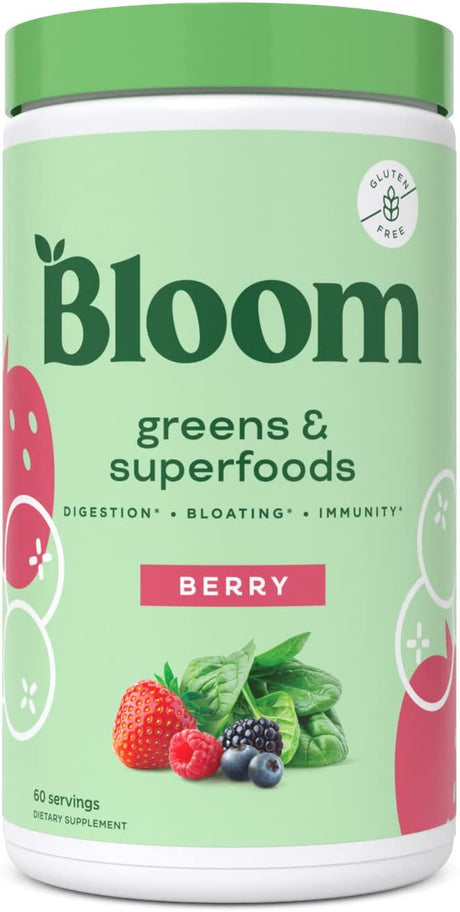 Bloom Nutrition Green Superfood | Super Greens Powder Juice & Smoothie Mix 60 Servicios - The Red Vitamin MX