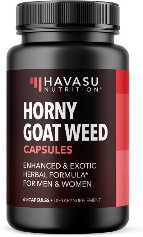Havasu Nutrition Horny Goat Weed Extra Strength 60 Capsulas - The Red Vitamin MX