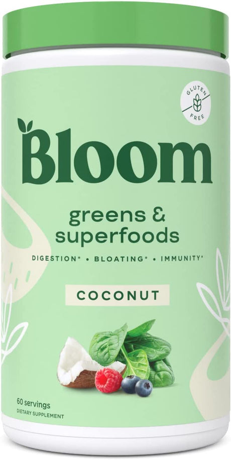 Bloom Nutrition Green Superfood | Super Greens Powder Juice & Smoothie Mix 60 Servicios - The Red Vitamin MX