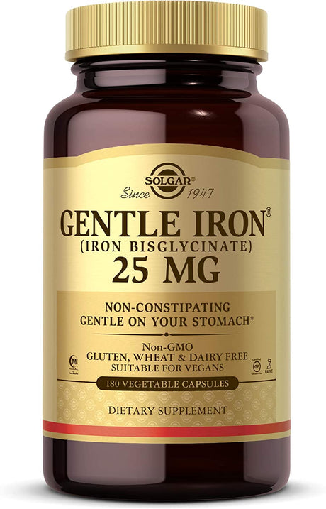 Solgar Gentle Iron 180 Capsulas - The Red Vitamin MX