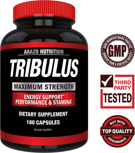 Arazo Nutrition Tribulus Terrestris 1500Mg. 180 Capsulas - The Red Vitamin MX