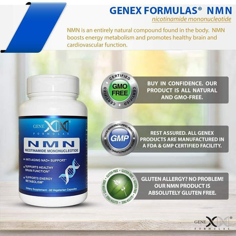 Genex Formulas NAD 250Mg. 60 Capsulas - The Red Vitamin MX