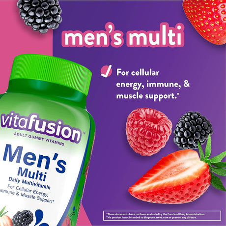 Vitafusion Men's Gummy Vitamins 150 Gomitas - The Red Vitamin MX