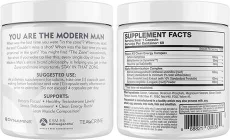 Modern Man V3 Testosterone Booster Thermogenic Fat Burner - The Red Vitamin MX
