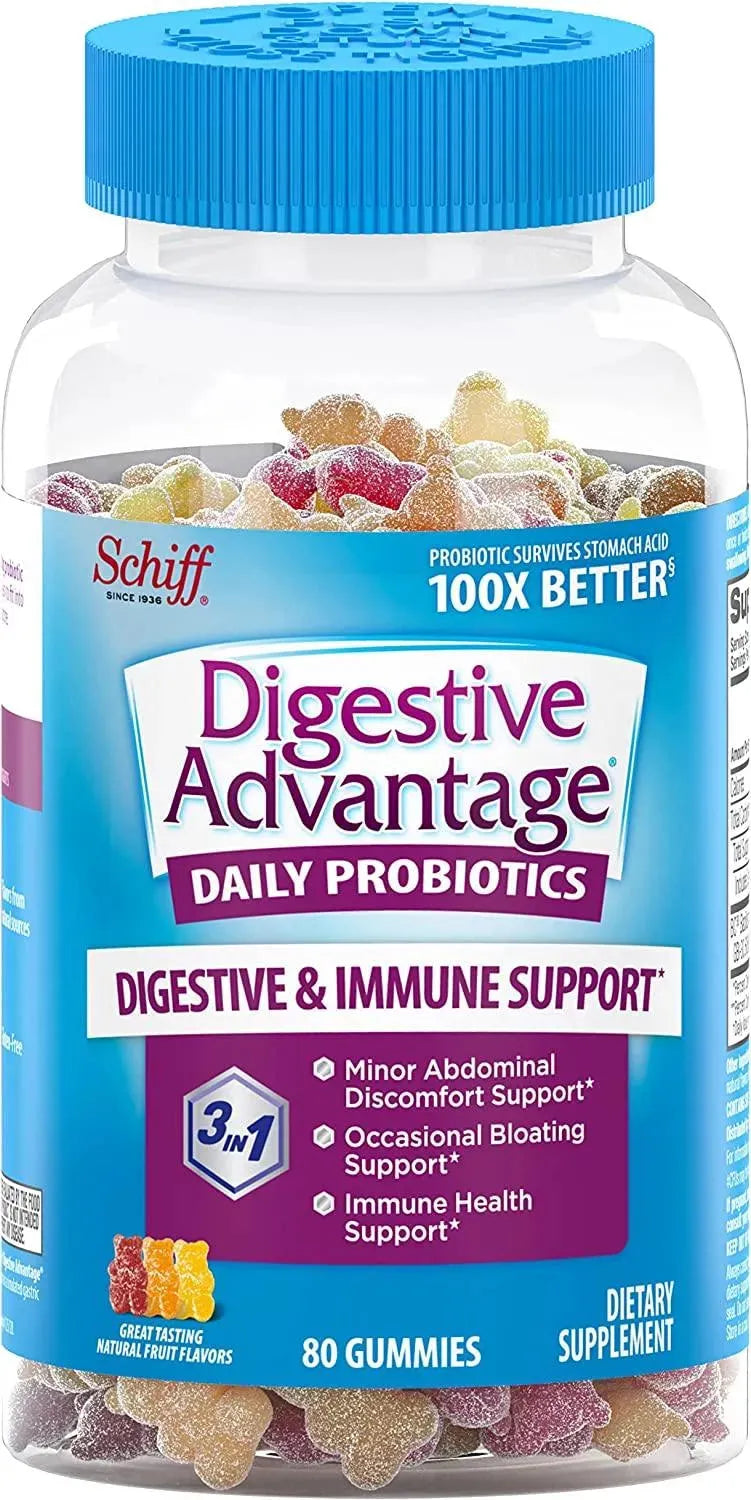 DIGESTIVE ADVANTAGE - Digestive Advantage Probiotic Daily Probiotics Gummies 80 Gomitas - The Red Vitamin MX - Suplementos Alimenticios - {{ shop.shopifyCountryName }}