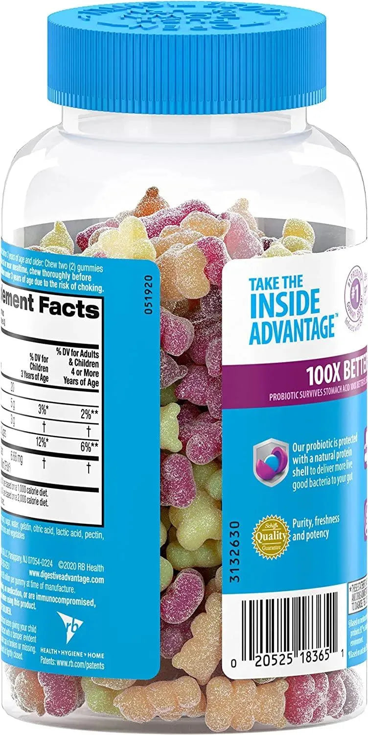 DIGESTIVE ADVANTAGE - Digestive Advantage Probiotic Daily Probiotics Gummies 80 Gomitas - The Red Vitamin MX - Suplementos Alimenticios - {{ shop.shopifyCountryName }}