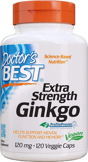 DOCTOR'S BEST - Doctor's Best Extra Strength Ginkgo 120Mg. 120 Capsulas - The Red Vitamin MX - Suplementos Alimenticios - {{ shop.shopifyCountryName }}