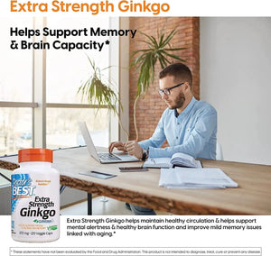 DOCTOR'S BEST - Doctor's Best Extra Strength Ginkgo 120Mg. 120 Capsulas - The Red Vitamin MX - Suplementos Alimenticios - {{ shop.shopifyCountryName }}