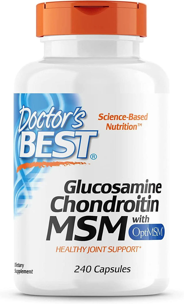 DOCTOR'S BEST - Doctor's Best Glucosamine Chondroitin Msm with OptiMSM 240 Capsulas - The Red Vitamin MX - Suplementos Alimenticios - {{ shop.shopifyCountryName }}