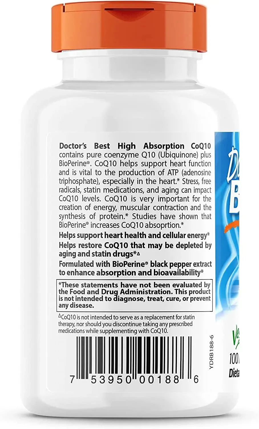 DOCTOR'S BEST - Doctor's Best High Absorption CoQ10 with BioPerine 100Mg. 120 Capsulas Blandas - The Red Vitamin MX - Suplementos Alimenticios - {{ shop.shopifyCountryName }}