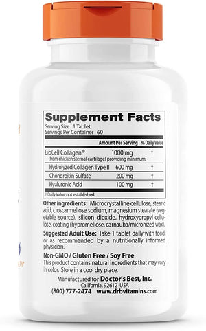 DOCTOR'S BEST - Doctor's Best Hyaluronic Acid with Chondroitin Sulfate 60 Capsulas - The Red Vitamin MX - Suplementos Alimenticios - {{ shop.shopifyCountryName }}