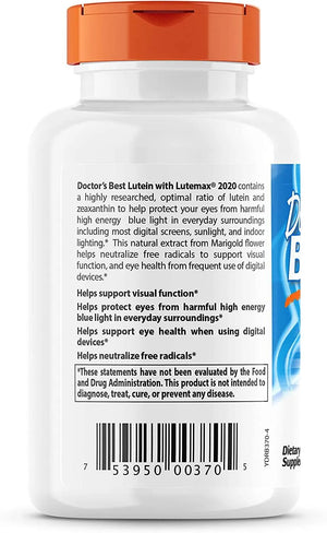 DOCTOR'S BEST - Doctor's Best Lutein with Lutemax 20Mg. 180 Capsulas - The Red Vitamin MX - Suplementos Alimenticios - {{ shop.shopifyCountryName }}