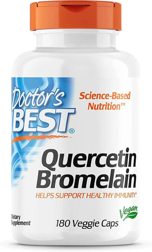 DOCTOR'S BEST - Doctor's Best Quercetin Bromelain 180 Capsulas - The Red Vitamin MX - Suplementos Alimenticios - {{ shop.shopifyCountryName }}