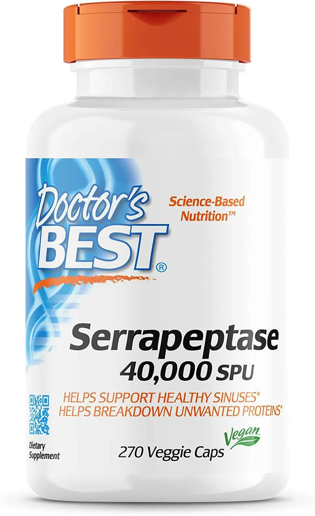 DOCTOR'S BEST - Doctor's Best Serrapeptase 40,000 SPU 90 Capsulas - The Red Vitamin MX - Suplementos Alimenticios - {{ shop.shopifyCountryName }}