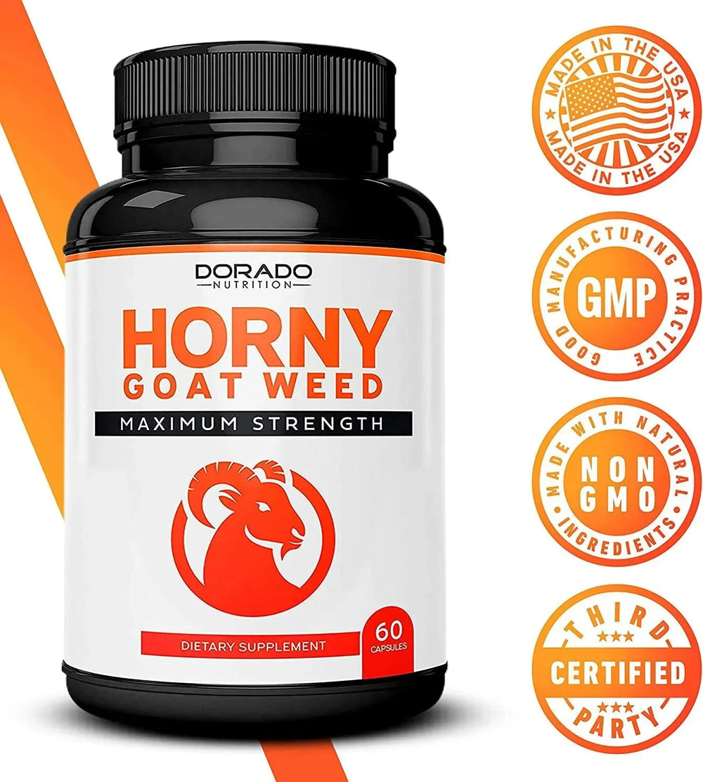 DORADO NUTRITION - Dorado Nutrition Horny Goat Weed For Men and Women 60 Capsulas - The Red Vitamin MX - Suplementos Alimenticios - {{ shop.shopifyCountryName }}