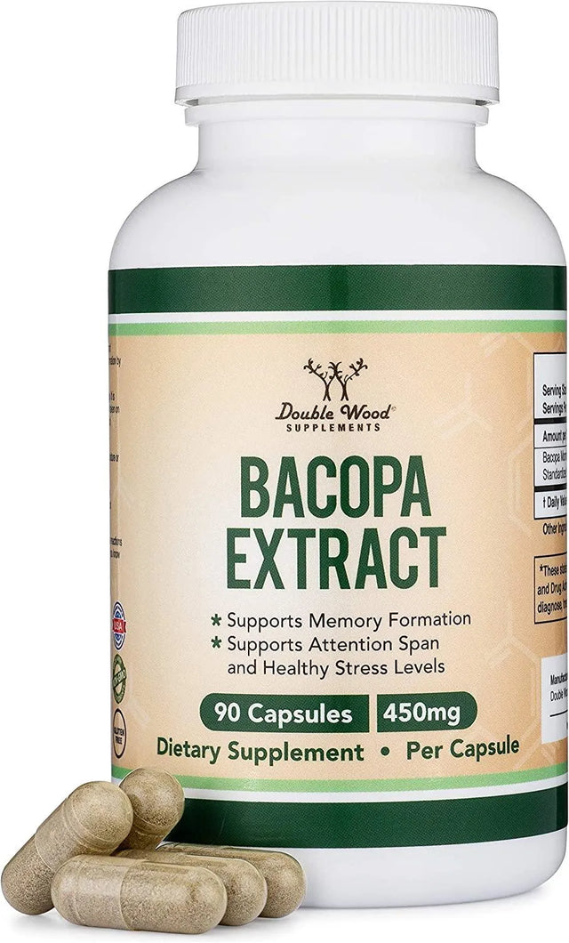 DOUBLE WOOD SUPPLEMENTS - Double Wood Supplements Bacopa Extract 450Mg. 90 Capsulas - The Red Vitamin MX - Suplementos Alimenticios - {{ shop.shopifyCountryName }}