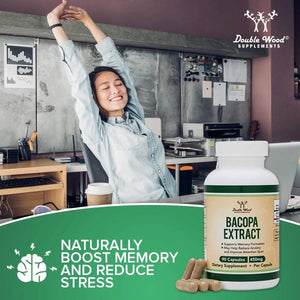 DOUBLE WOOD SUPPLEMENTS - Double Wood Supplements Bacopa Extract 450Mg. 90 Capsulas - The Red Vitamin MX - Suplementos Alimenticios - {{ shop.shopifyCountryName }}