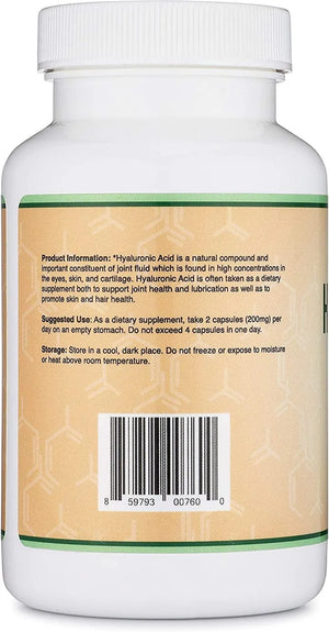 DOUBLE WOOD SUPPLEMENTS - Double Wood Supplements Hyaluronic Acid 200Mg. 200 Capsulas - The Red Vitamin MX - Suplementos Alimenticios - {{ shop.shopifyCountryName }}