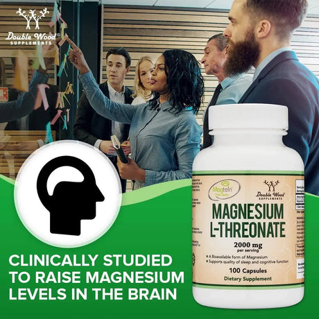 DOUBLE WOOD SUPPLEMENTS - Double Wood Supplements Magnesium L Threonate 2000Mg. 100 Capsulas - The Red Vitamin MX - Suplementos Alimenticios - {{ shop.shopifyCountryName }}