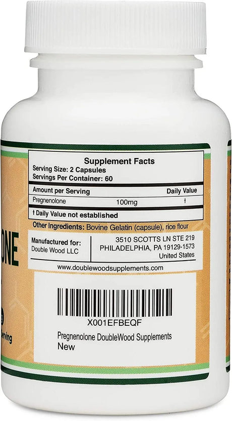 DOUBLE WOOD SUPPLEMENTS - Double Wood Supplements Pregnenolone 100Mg. 120 Capsulas - The Red Vitamin MX - Suplementos Alimenticios - {{ shop.shopifyCountryName }}