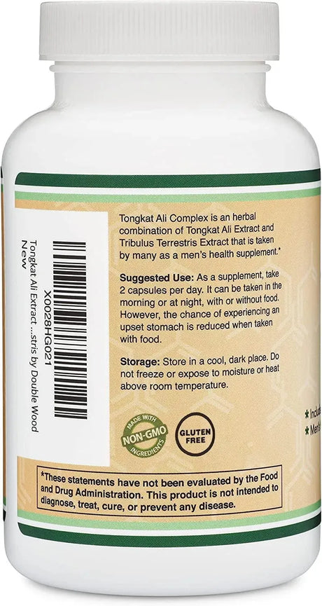DOUBLE WOOD SUPPLEMENTS - Double Wood Supplements Tongkat Ali Complex 1020Mg. 120 Capsulas - The Red Vitamin MX - Suplementos Alimenticios - {{ shop.shopifyCountryName }}