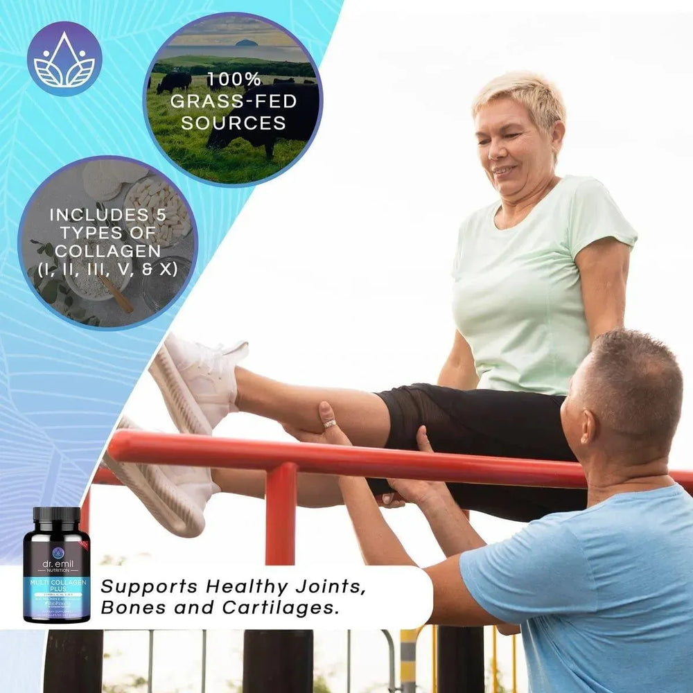 DR EMIL NUTRITION - DR EMIL NUTRITION Multi Collagen Plus Types I, II, III, V & X 90 Capsulas - The Red Vitamin MX - Suplementos Alimenticios - {{ shop.shopifyCountryName }}