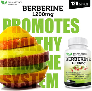 DR. MARTIN'S NUTRITION - Dr. Martin's Nutrition Berberine 1200Mg. 120 Capsulas - The Red Vitamin MX - Suplementos Alimenticios - {{ shop.shopifyCountryName }}