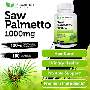 DR. MARTIN'S NUTRITION - Dr Martin's Nutrition Saw Palmetto 1000Mg. 180 Capsulas - The Red Vitamin MX - Suplementos Alimenticios - {{ shop.shopifyCountryName }}