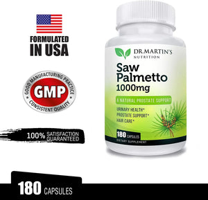 DR. MARTIN'S NUTRITION - Dr Martin's Nutrition Saw Palmetto 1000Mg. 180 Capsulas - The Red Vitamin MX - Suplementos Alimenticios - {{ shop.shopifyCountryName }}