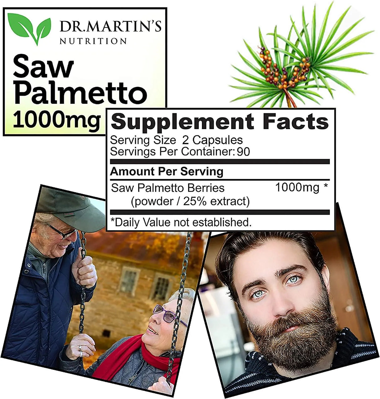 DR. MARTIN'S NUTRITION - Dr Martin's Nutrition Saw Palmetto 1000Mg. 180 Capsulas - The Red Vitamin MX - Suplementos Alimenticios - {{ shop.shopifyCountryName }}