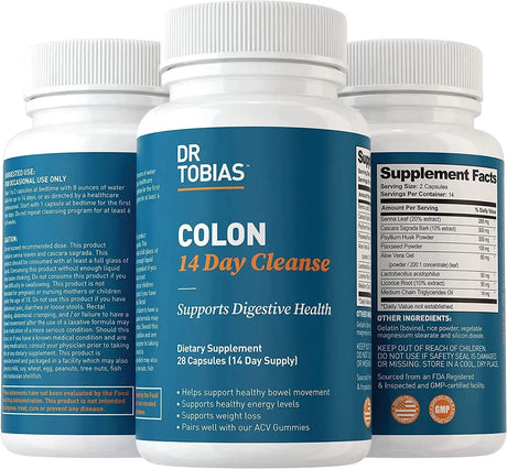 DR TOBIAS - Dr Tobias Colon 14 Day Quick Cleanse 28 Capsulas Suministro 14 Dias - The Red Vitamin MX - Suplementos Alimenticios - {{ shop.shopifyCountryName }}
