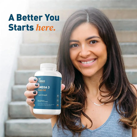 DR TOBIAS - Dr Tobias Omega 3 Fish Oil Triple Strength 2,000Mg. 180 Capsulas Blandas - The Red Vitamin MX - Suplementos Alimenticios - {{ shop.shopifyCountryName }}