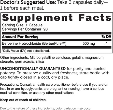 DR. WHITAKER'S NUTRITION - Dr. Whitaker's Nutrition Berberine 1500Mg. 90 Capsulas - The Red Vitamin MX - Suplementos Alimenticios - {{ shop.shopifyCountryName }}