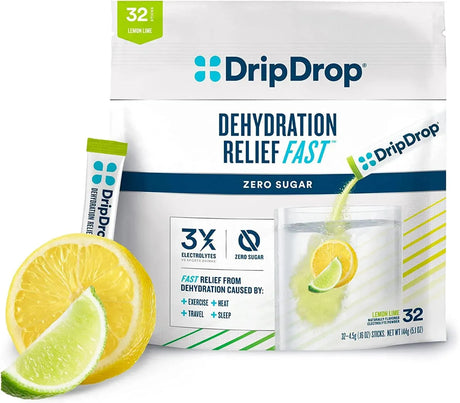 DRIPDROP - DripDrop Hydration Zero Sugar Electrolyte Powder Packets Keto 32 Paquetes - The Red Vitamin MX - Suplementos Alimenticios - {{ shop.shopifyCountryName }}