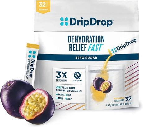 DRIPDROP - DripDrop Hydration Zero Sugar Electrolyte Powder Packets Keto 32 Paquetes - The Red Vitamin MX - Suplementos Alimenticios - {{ shop.shopifyCountryName }}