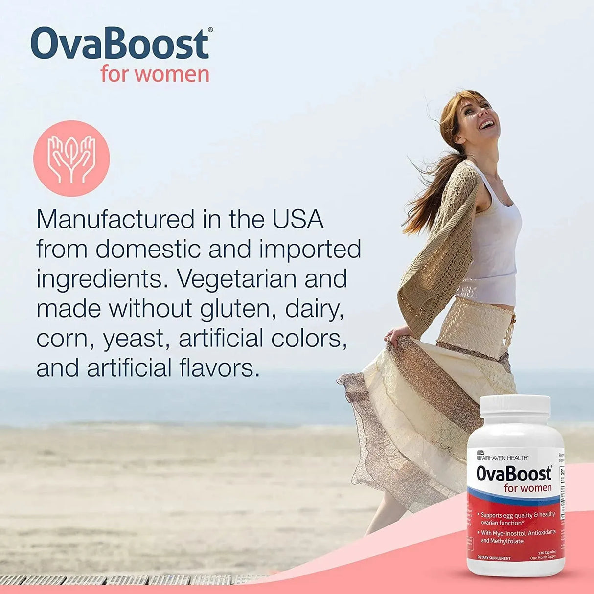 FAIRHAVEN HEALTH - FairHaven Health OvaBoost 120 Capsulas - The Red Vitamin MX - Suplementos Alimenticios - {{ shop.shopifyCountryName }}