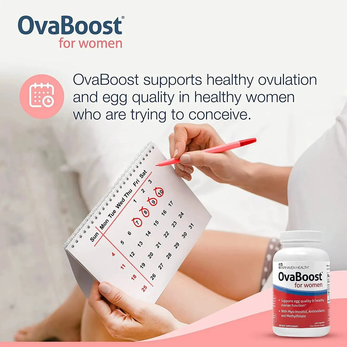 FAIRHAVEN HEALTH - FairHaven Health OvaBoost 120 Capsulas - The Red Vitamin MX - Suplementos Alimenticios - {{ shop.shopifyCountryName }}