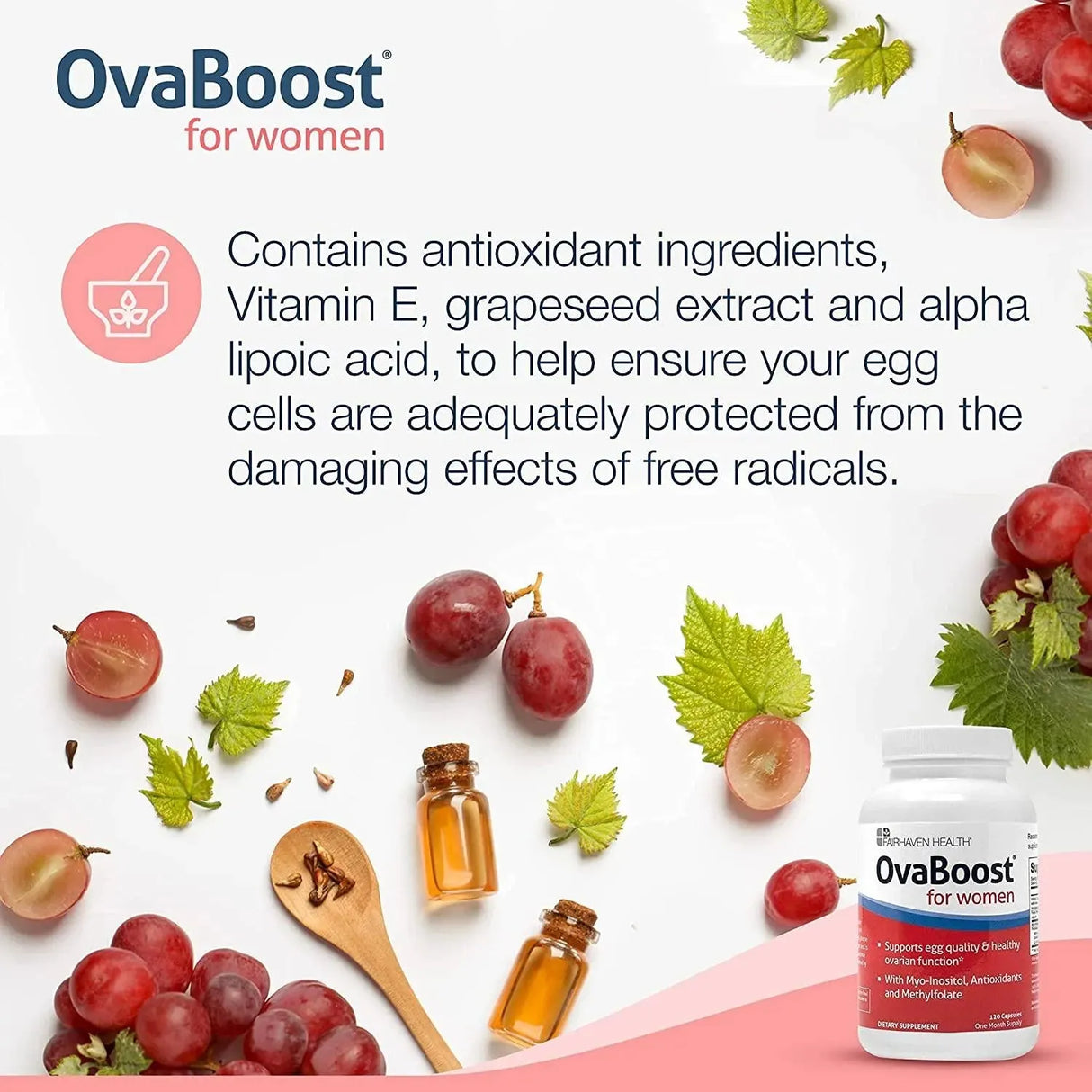 FAIRHAVEN HEALTH - FairHaven Health OvaBoost 120 Capsulas - The Red Vitamin MX - Suplementos Alimenticios - {{ shop.shopifyCountryName }}