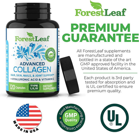 FOREST LEAF - Forest Leaf Advanced Collagen 120 Capsulas - The Red Vitamin MX - Suplementos Alimenticios - {{ shop.shopifyCountryName }}