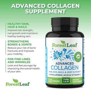 FOREST LEAF - Forest Leaf Advanced Collagen 120 Capsulas - The Red Vitamin MX - Suplementos Alimenticios - {{ shop.shopifyCountryName }}