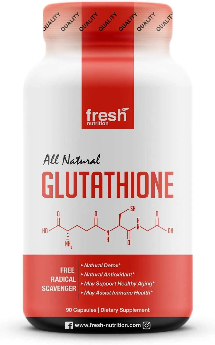 FRESH NUTRITION - Fresh Nutrition Glutathione 90 Capsulas - The Red Vitamin MX - Suplementos Alimenticios - {{ shop.shopifyCountryName }}