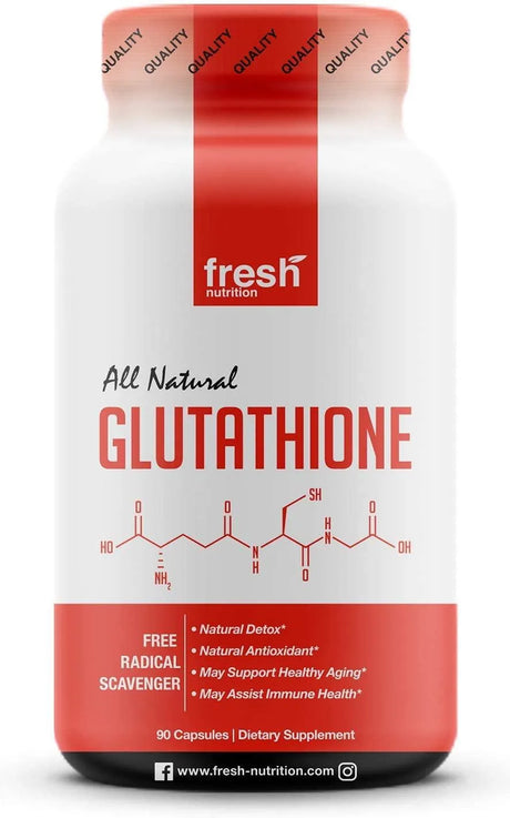 FRESH NUTRITION - Fresh Nutrition Glutathione 90 Capsulas - The Red Vitamin MX - Suplementos Alimenticios - {{ shop.shopifyCountryName }}