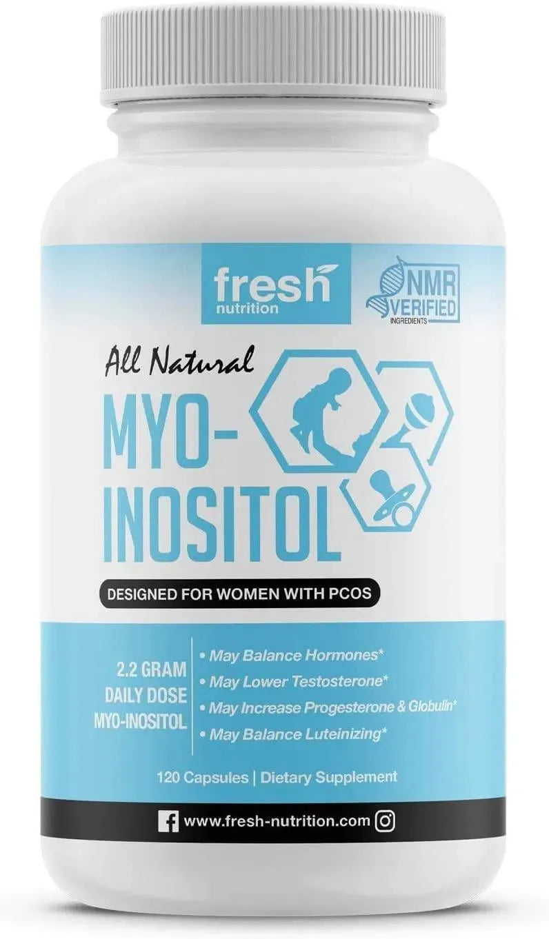 FRESH NUTRITION - Fresh Nutrition Myo-Inositol with PCOS 2200Mg. 120 Capsulas - The Red Vitamin MX - Suplementos Alimenticios - {{ shop.shopifyCountryName }}