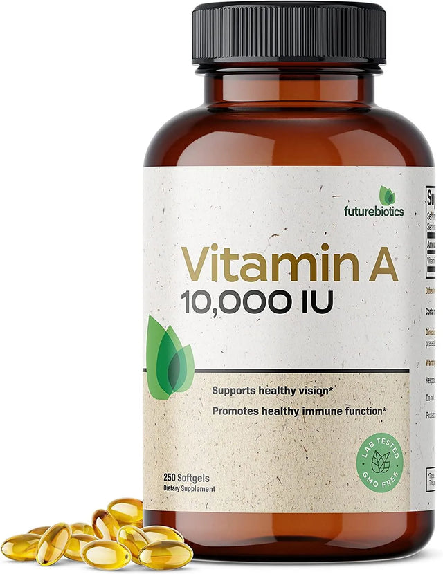 FUTUREBIOTICS - Futurebiotics Vitamin A 10,000IU 250 Capsulas Blandas - The Red Vitamin MX - Suplementos Alimenticios - {{ shop.shopifyCountryName }}