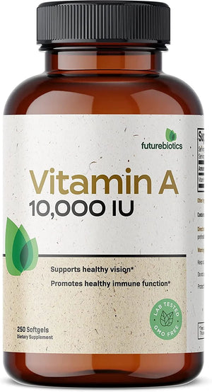 FUTUREBIOTICS - Futurebiotics Vitamin A 10,000IU 250 Capsulas Blandas - The Red Vitamin MX - Suplementos Alimenticios - {{ shop.shopifyCountryName }}