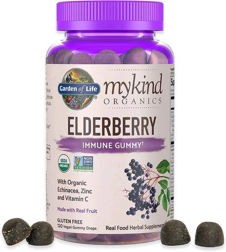 GARDEN OF LIFE - Garden of Life Mykind Organics Elderberry 120 Gomitas - The Red Vitamin MX - Suplementos Alimenticios - {{ shop.shopifyCountryName }}