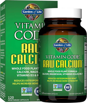 GARDEN OF LIFE - Garden of Life Raw Calcium Supplement Vitamin Code Made from Whole Foods 120 Capsulas - The Red Vitamin MX - Suplementos Alimenticios - {{ shop.shopifyCountryName }}