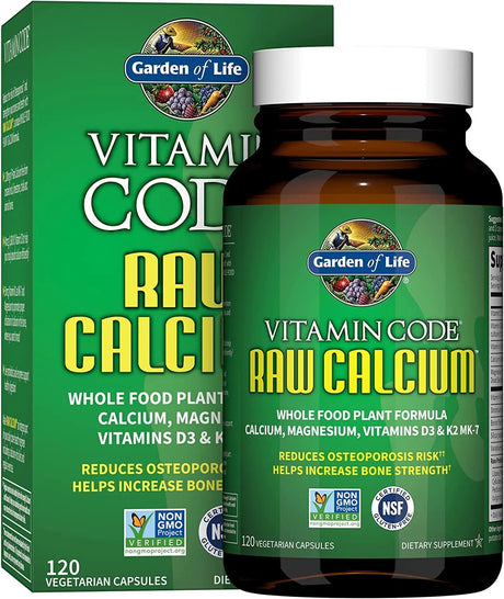 GARDEN OF LIFE - Garden of Life Raw Calcium Supplement Vitamin Code Made from Whole Foods 120 Capsulas - The Red Vitamin MX - Suplementos Alimenticios - {{ shop.shopifyCountryName }}