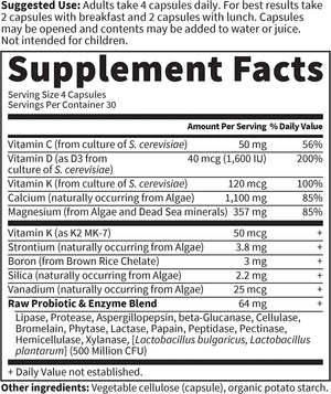 GARDEN OF LIFE - Garden of Life Raw Calcium Supplement Vitamin Code Made from Whole Foods 120 Capsulas - The Red Vitamin MX - Suplementos Alimenticios - {{ shop.shopifyCountryName }}